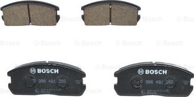 BOSCH 0 986 491 260 - Гальмівні колодки, дискові гальма autozip.com.ua