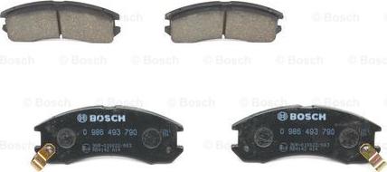 BOSCH 0 986 493 790 - Гальмівні колодки, дискові гальма autozip.com.ua