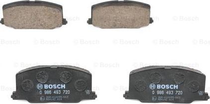BOSCH 0 986 493 720 - Гальмівні колодки, дискові гальма autozip.com.ua