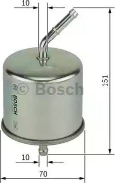 BOSCH 0 986 450 222 - Паливний фільтр autozip.com.ua