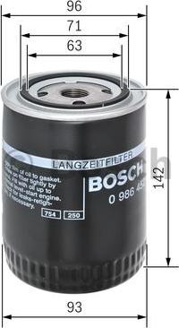 BOSCH 0 986 452 400 - Масляний фільтр autozip.com.ua