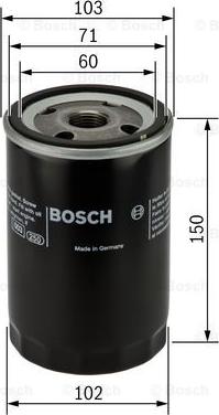 BOSCH 0 986 452 063 - Масляний фільтр autozip.com.ua