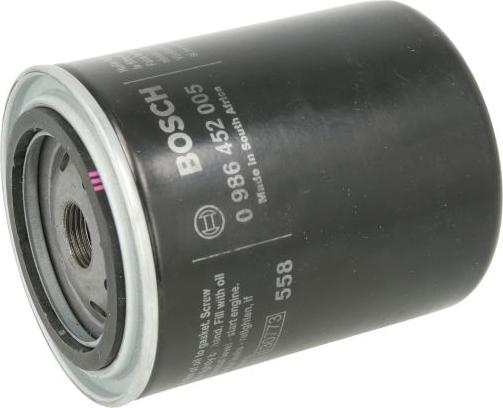 BOSCH 0 986 452 005 - Масляний фільтр autozip.com.ua