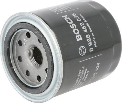 BOSCH 0 986 452 036 - Масляний фільтр autozip.com.ua