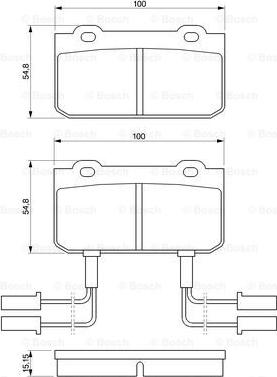 BOSCH 0 986 469 441 - Гальмівні колодки, дискові гальма autozip.com.ua