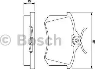 BOSCH 0 986 469 610 - Гальмівні колодки, дискові гальма autozip.com.ua