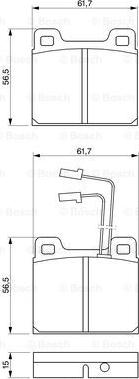 BOSCH 0 986 469 111 - Гальмівні колодки, дискові гальма autozip.com.ua