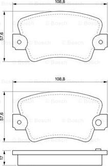 BOSCH 0 986 464 881 - Гальмівні колодки, дискові гальма autozip.com.ua