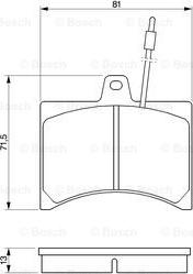 BOSCH 0 986 465 941 - Гальмівні колодки, дискові гальма autozip.com.ua