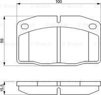 BOSCH 0 986 465 141 - Гальмівні колодки, дискові гальма autozip.com.ua