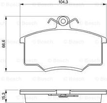 BOSCH 0 986 465 745 - Гальмівні колодки, дискові гальма autozip.com.ua