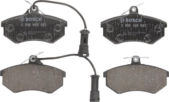 BOSCH 0 986 466 693 - Гальмівні колодки, дискові гальма autozip.com.ua