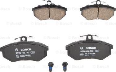 BOSCH 0 986 466 700 - Гальмівні колодки, дискові гальма autozip.com.ua