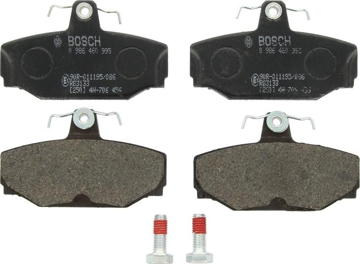 BOSCH 0 986 460 995 - Гальмівні колодки, дискові гальма autozip.com.ua