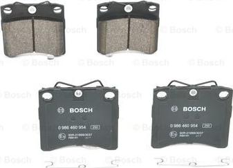 BOSCH 0 986 460 954 - Гальмівні колодки, дискові гальма autozip.com.ua