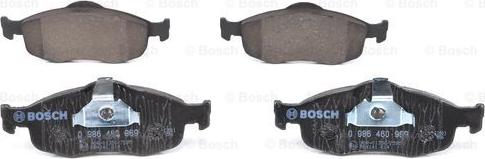 BOSCH 0 986 460 969 - Гальмівні колодки, дискові гальма autozip.com.ua