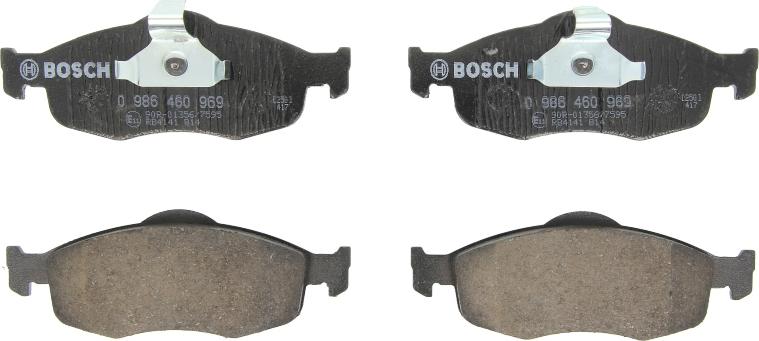 BOSCH 0 986 460 969 - Гальмівні колодки, дискові гальма autozip.com.ua