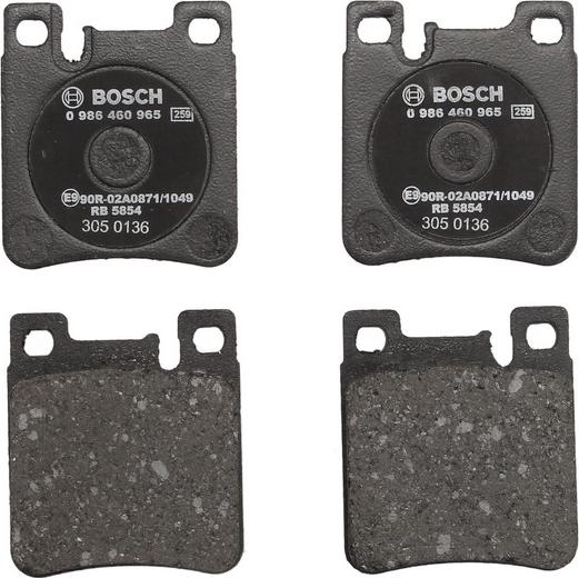BOSCH 0 986 460 965 - Гальмівні колодки, дискові гальма autozip.com.ua