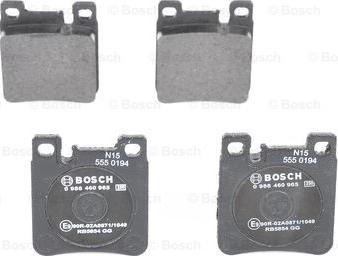 BOSCH 0 986 460 965 - Гальмівні колодки, дискові гальма autozip.com.ua