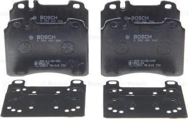 BOSCH 0 986 460 966 - Гальмівні колодки, дискові гальма autozip.com.ua