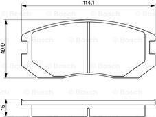 BOSCH 0 986 460 980 - Гальмівні колодки, дискові гальма autozip.com.ua