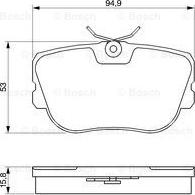 BOSCH 0 986 460 988 - Гальмівні колодки, дискові гальма autozip.com.ua