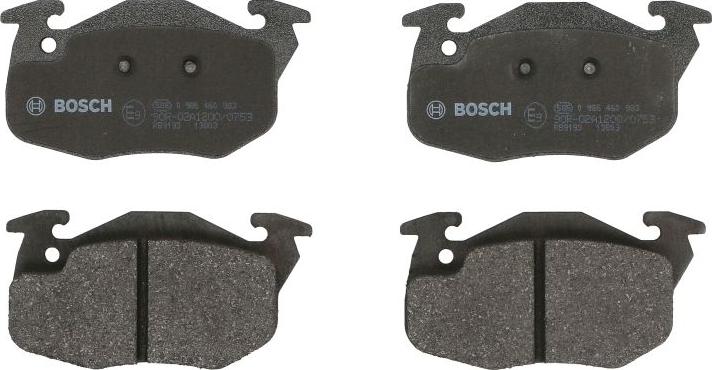 BOSCH 0 986 460 983 - Гальмівні колодки, дискові гальма autozip.com.ua
