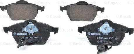 BOSCH 0 986 460 937 - Гальмівні колодки, дискові гальма autozip.com.ua