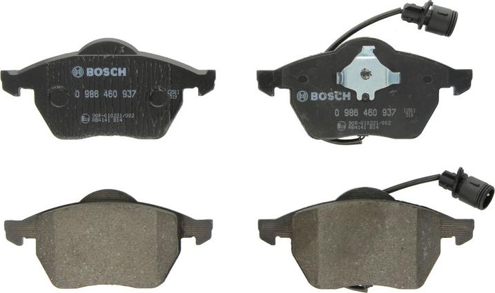BOSCH 0 986 460 937 - Гальмівні колодки, дискові гальма autozip.com.ua