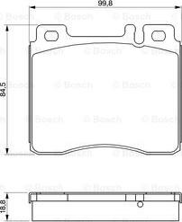 BOSCH 0 986 460 976 - Гальмівні колодки, дискові гальма autozip.com.ua