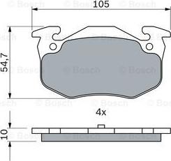BOSCH 0 986 460 970 - Гальмівні колодки, дискові гальма autozip.com.ua