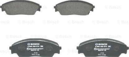 BOSCH 0 986 460 972 - Гальмівні колодки, дискові гальма autozip.com.ua