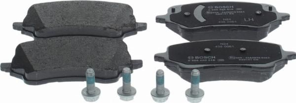 BOSCH 0 986 460 016 - Гальмівні колодки, дискові гальма autozip.com.ua