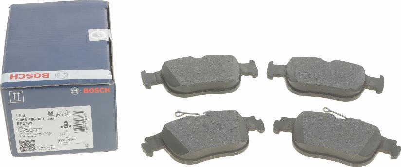 BOSCH 0 986 460 083 - Гальмівні колодки, дискові гальма autozip.com.ua