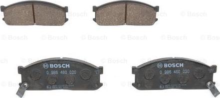 BOSCH 0 986 460 020 - Гальмівні колодки, дискові гальма autozip.com.ua