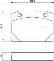 BOSCH 0 986 461 661 - Гальмівні колодки, дискові гальма autozip.com.ua