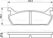 BOSCH 0 986 461 146 - Гальмівні колодки, дискові гальма autozip.com.ua