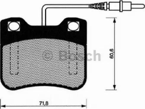 BOSCH 0 986 461 109 - Гальмівні колодки, дискові гальма autozip.com.ua