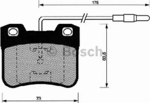 BOSCH 0 986 461 108 - Гальмівні колодки, дискові гальма autozip.com.ua