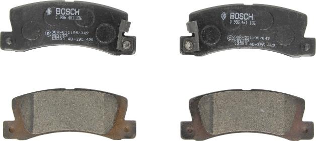 BOSCH 0 986 461 136 - Гальмівні колодки, дискові гальма autozip.com.ua