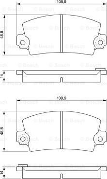 BOSCH 0 986 461 396 - Гальмівні колодки, дискові гальма autozip.com.ua