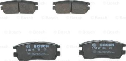 BOSCH 0 986 461 768 - Комплект гальмівних колодок з 4 шт. дисків autozip.com.ua