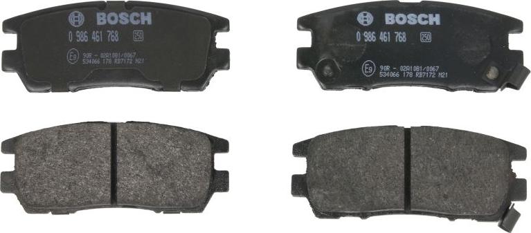 BOSCH 0 986 461 768 - Гальмівні колодки, дискові гальма autozip.com.ua