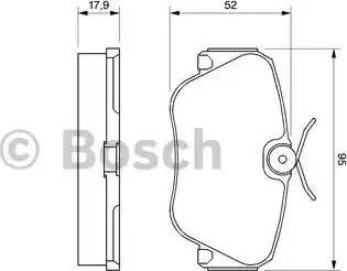 BOSCH 0 986 468 902 - Гальмівні колодки, дискові гальма autozip.com.ua