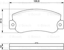 BOSCH 0 986 468 411 - Гальмівні колодки, дискові гальма autozip.com.ua