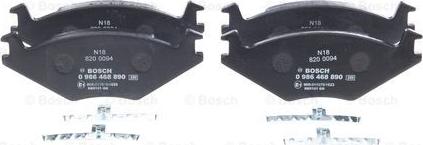 BOSCH 0 986 468 890 - Гальмівні колодки, дискові гальма autozip.com.ua