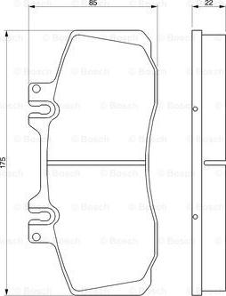 BOSCH 0 986 468 350 - Гальмівні колодки, дискові гальма autozip.com.ua