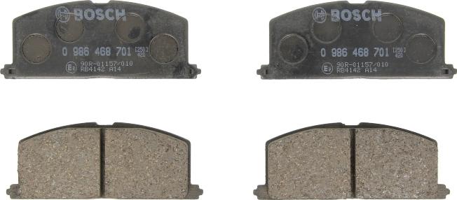 BOSCH 0 986 468 701 - Гальмівні колодки, дискові гальма autozip.com.ua