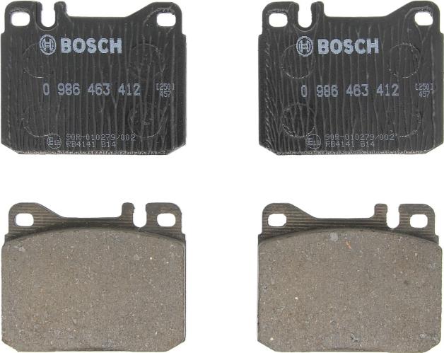 BOSCH 0 986 463 412 - Гальмівні колодки, дискові гальма autozip.com.ua