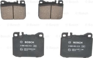 BOSCH 0 986 463 412 - Колодка торм. диск. MB S-CLASS передн. пр-во Bosch autozip.com.ua
